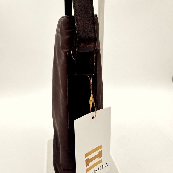 Salvatorre Ferragamo Brown Nylon Shoulder Bag with Leather Trim - Picture 4 of 11